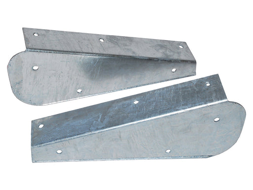 DA1187 - PAIR OF GALV REAR MUDFLAP BRACKETS - DEF 90