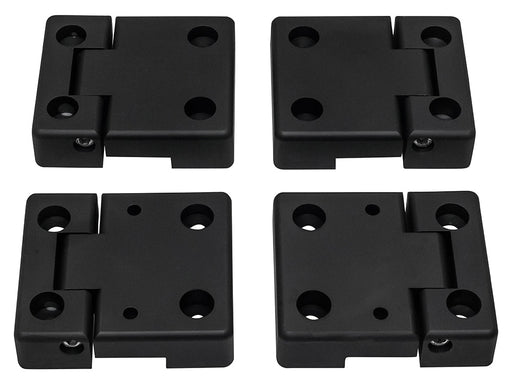 DA1305 - DEFENDER FRONT DOOR HINGES ANODISED BLACK