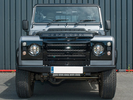DA1968 - XS FRONT GRILL AND LAMP COVER SET BLACK WITH SILVER MESH - DEF