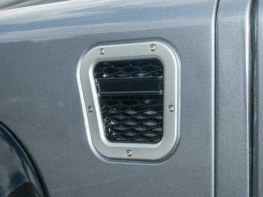 DA1973 - XS LH INTAKE GRILL SILVER WITH BLACK MESH - DEF