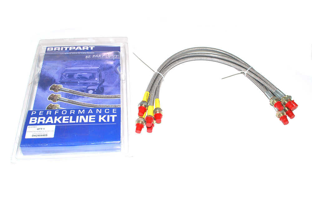 DA240440S - STAINLESS BRAKE HOSE KIT + 40 - RRC 81-90 - NON ABS - METRIC