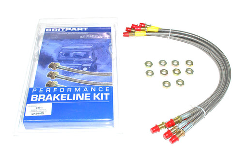 DA2410S - STAINLESS BRAKE HOSE KIT - D1 - TO JA034313