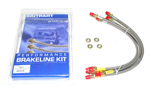 DA2413S - STAINLESS BRAKE HOSE KIT - D1 95-99 FROM MA018992 ABS