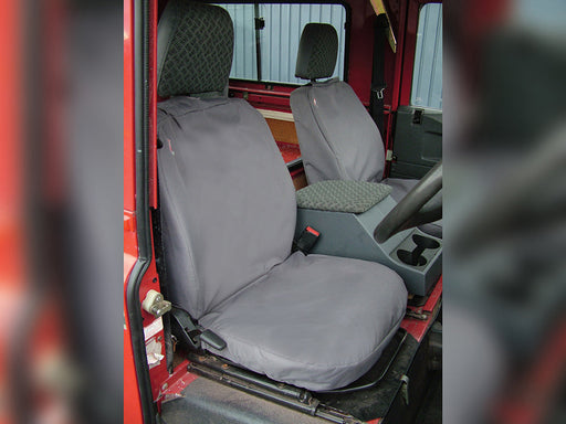 DA2815GREY - W/PROOF SEAT COVERS FRONT 3 SEATS - DEF TO 07