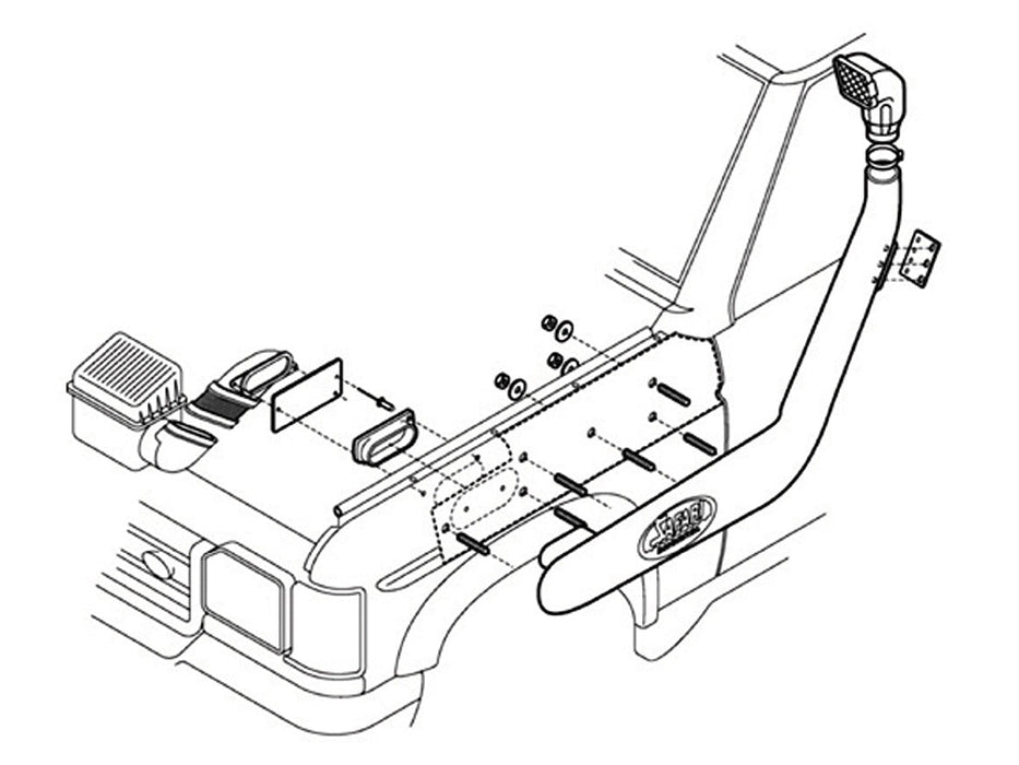 DA3023 - SNORKEL D2 TD5/V8 99 ON