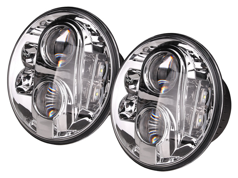 DA6283 - PAIR 7 INCH ROUND LED HEADLAMP LHD - DEF