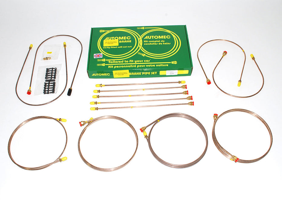 DA7423 - BRAKE PIPES R.ROVER NON ABS FROM DA 1987 (FRONT VALVE)