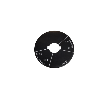 convoy light label split into sections