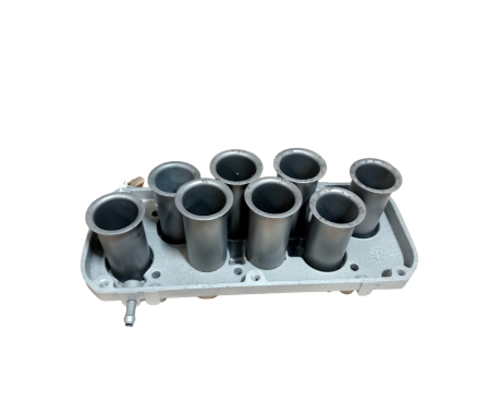 Aluminum housing with steel ram pipes  