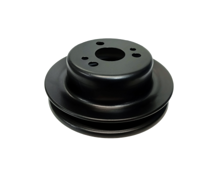 Black powder coated pulley 