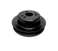 Black powder coated pulley 