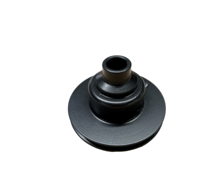 Black powder coated single groove pulley 