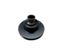 Black powder coated single groove pulley 