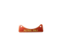 Red label with gold writing 
