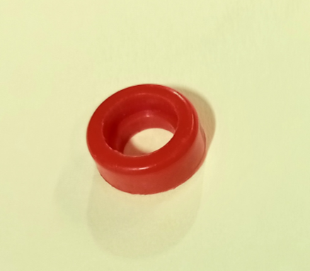 Red plastic insulator 