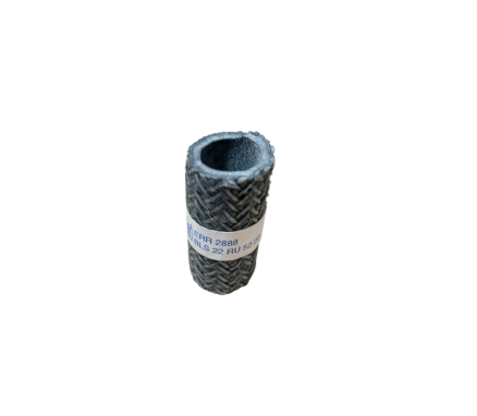 Black braided rubber hose 