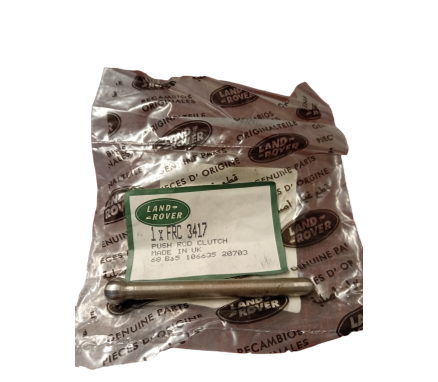 Silver metal push rod with land rover bag