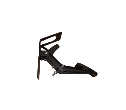 Black metal pedal assembly with spring and stopper 