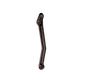 black metal arm with bush