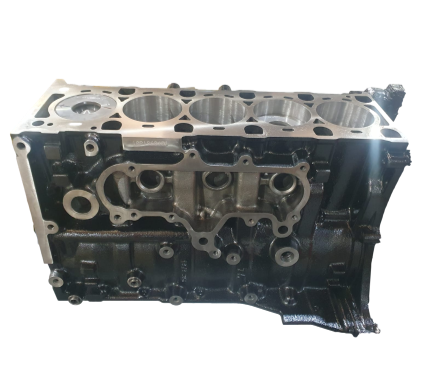Car engine block on a white background