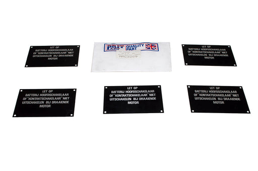 MRC3289 - BATTERY SWITCH LABEL