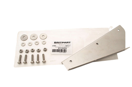 MTC3000SS - DEF 90/110/130 STAINLESS MUDFLAP BRACKET FRONT