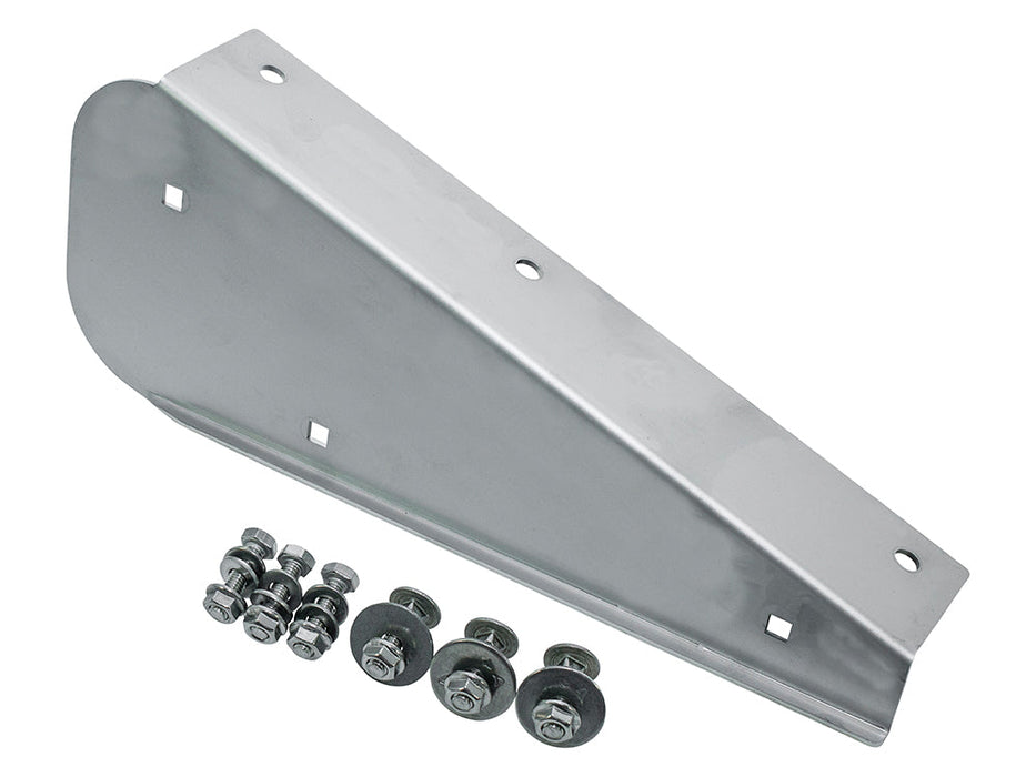 MUC3987SS - DEF 90 STAINLESS MUDFLAP BRACKET REAR