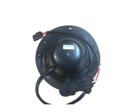 REAR OF HEADLIGHT WITH BLACK AND RED CABLES