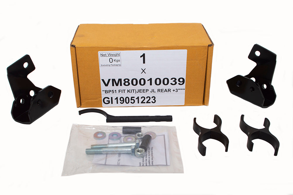 VM80010039 - BP51 FIT KIT JEEP JL REAR +3 INCH