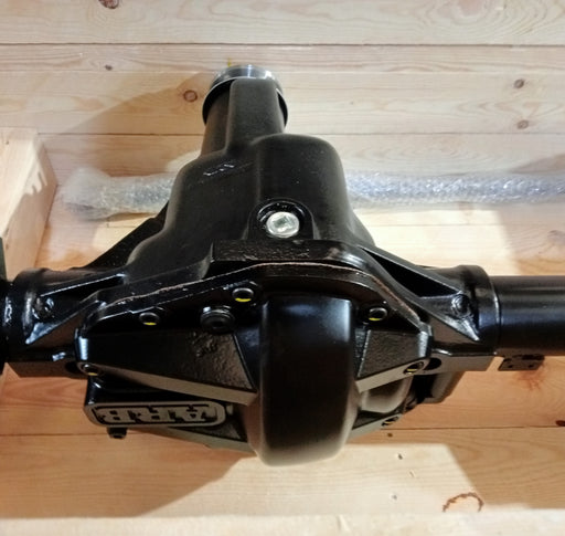 rear salisbury axle in packaging crate